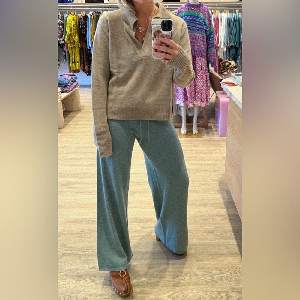 Lisa Yang - Serena Polo Sweater (Grey)